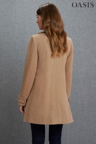 Camel Oasis 70's Double Breasted Swing Coat